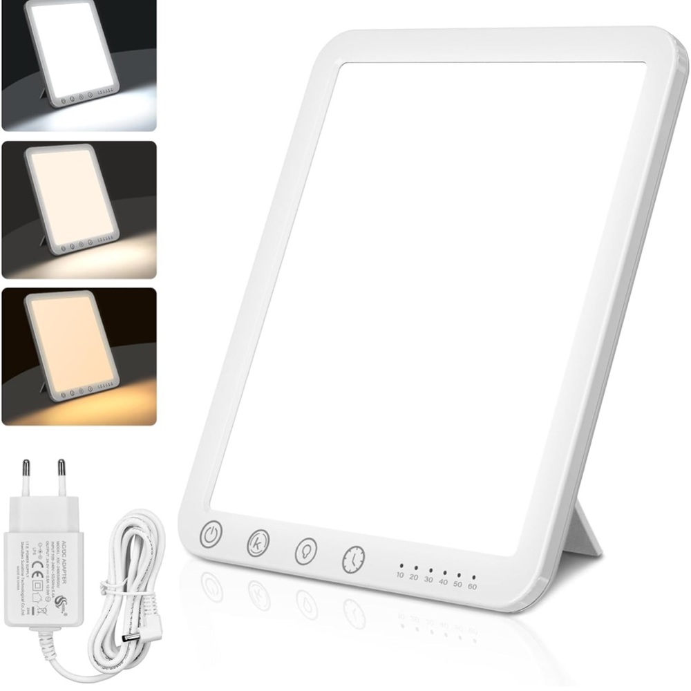 NWT Light Therapy Lamp-15,000 Lux Sun Lamp With 3 Color Temps